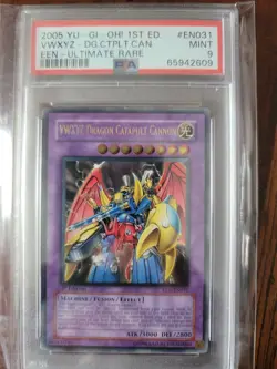 Yugioh VWXYZ Dragon Catapult Cannon Een-en031 1st Ultimate Rare Psa 9 - Image 1