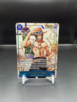 One Piece TCG Portgas D. Ace OP13-119 Alt Art SEC “Carrying On His Will” NM Foil - Image 1