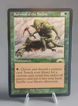 1998 Magic MTG Exodus Survival of the Fittest Rare Magic The Gathering - Image 1