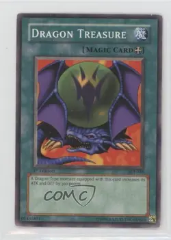Dragon Treasure 1st Ed. YuGiOh Starter Deck Joey #SDJ-038 2003 - Image 1