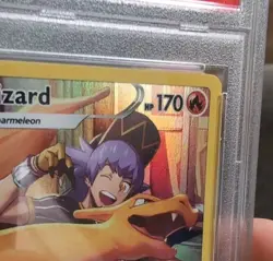 2022 PSA/DNA Alejandro Saab Pokemon Charizard Lost Origin TG03/TG30 Roark Holo - Image 4