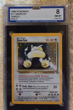 #11/64 Snorlax Jungle Holo 1999 Pokemon Vintage Card - Image 5