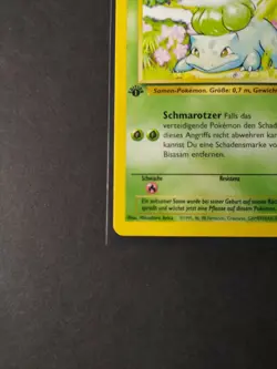 1999 Pokemon Bulbasaur #44 WOTC Base Set First Edition German Never Been Played - Image 5