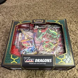 Pokemon TCG VMAX Dragons Premium Collection Box Rayquaza Duraludon English - Image 1