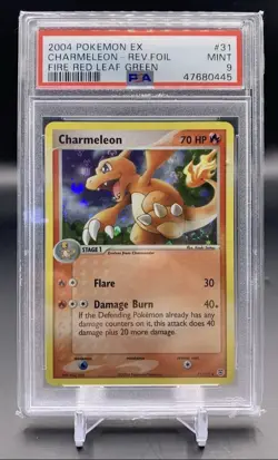 PSA 9 Pokemon 2004 Fire Red & Leaf Green Charmeleon Rev Foil 31/112 Mint - Image 2