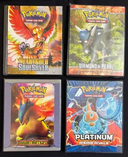 Pokemon Ultra PRO 4 Pocket Binders x4: Ho-Oh/Lugia, Diamond/Pearl, Platinum +1 - Image 1