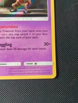 Mr. Mime 11/18 Holo Detective Pikachu Mint / Nr Mint Pokemon Card - Image 3