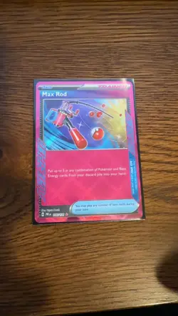 Max Rod ACE SPEC Rare Prismatic Evolutions 116/131 NM Holofoil Pokemon - Image 1