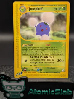 Pokemon TCG Jumpluff 17/147 Aquapolis Non-Holo Rare (MP, Clean Front w/ Dent) - Image 1