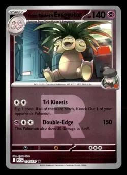 Team Rocket's Exeggutor Reverse Holo Pokemon Ascended Heroes - Image 1