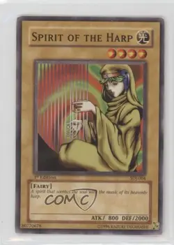 Spirit of the Harp 1st Ed. YuGiOh Starter Deck Joey #SDJ-004 2003 - Image 1