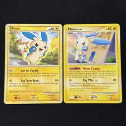 Pokemon TCG Minun Card Lot - Image 1