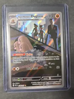 Pokemon Team Rockets Dugtrio 239/217 Ascended Heroes NM Sleeved & Top Loaded - Image 1