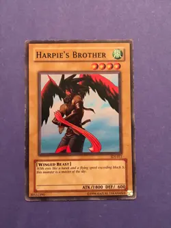 Yu-Gi-Oh! TCG Harpie's Brother SDJ-011 Unlimited Common - Image 1