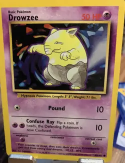 DROWZEE - 49/102 - Base Set - Pokemon Card - DMG TCG Vntg. - Image 1