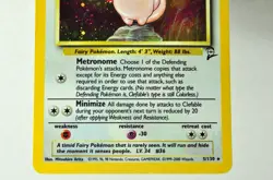 Pokemon card TCG Clefable 5/130 Holo Rare Base Set 2 2000 English MP Swirl - Image 3