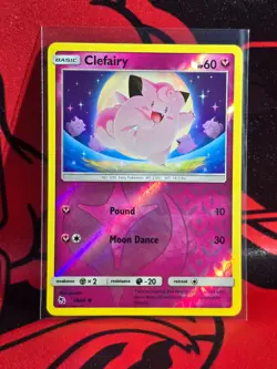 Clefairy 39/68 Common Reverse Holo Mint Hidden Fates Pokemon Card - Image 1