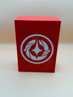 Disney Lorcana Deck Box 3D Printed Holds Two 60 Card Sleeved Decks - Red/White - Image 1