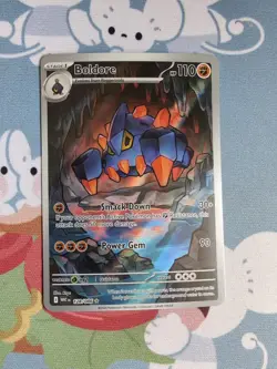 Boldore 128/086 Sv: White Flare Full Art Illustration Holo Pokemon Card NM - Image 1