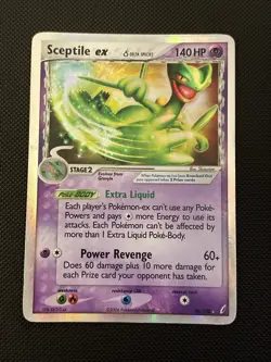 Pokemon Sceptile EX Holo Card Delta Species 96/100 Crystal Guardians - Image 1