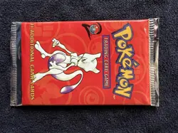 Pokemon Base Set 2 Booster Pack Mewtwo Wizards of the Coast 11 Cards - Image 1