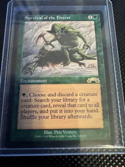 Survival of the Fittest - Magic: The Gathering - Exodus - Light Play - Image 1