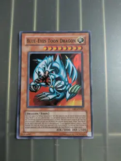 Yugioh! Blue-Eyes Toon Dragon DB1-EN066 Super Rare NM - Image 1