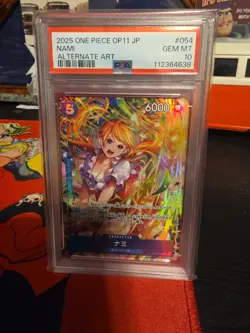 Nami SR Parallel OP11-054 Fist of Divine Speed ONE PIECE Card Japanese - Image 1