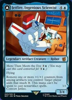 Magic The Gathering MTG JETFIRE, INGENIOUS SCIENTIST Transformers NM Near Mint - Image 1