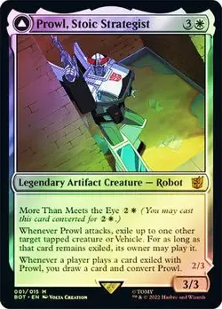 Magic The Gathering MTG PROWL, STOIC STRATEGIST FOIL Transformers NM Near Mint - Image 1