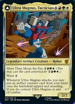 Magic The Gathering MTG ULTRA MAGNUS, TACTICIAN Transformers NM Near Mint - Image 1