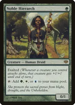 Noble Hierarch - MtG Conflux - R087 NM 2009 - Image 1