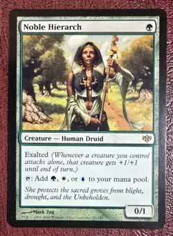 Noble Hierarch - MtG Conflux - R087 NM 2009 - Image 2