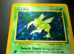 No Symbol Scyther 10/64 Holo Jungle Pokemon Error Misprint WOTC English NM-Mint - Image 3