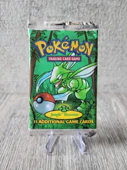 Pokemon Jungle 1999 Scyther Artwork Booster Pack Factory Sealed - Image 1