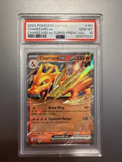 2024 POKEMON CHARIZARD EX BLACK STAR PROMO #161 PSA 10! - Image 1