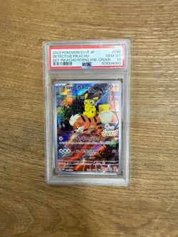 2023 POKEMON JPN SV-P PROMO #098 DETECTIVE PIKACHU PSA 10 - Image 1