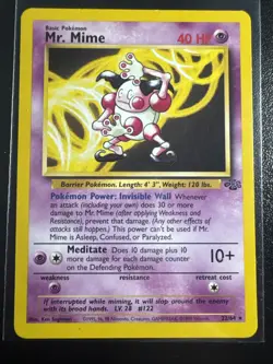Pokemon TCG Mr. Mime 22/64 LP - Image 1