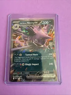 Pokemon TCG Destined Rivals Team Rocket's Nidoking EX 119/182 Near Mint - Image 1