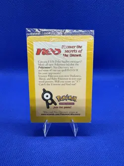 Sealed 2001 Entei Reverse Holo Pokemon Neo Discovery Black Star Movie Promo VTG - Image 1
