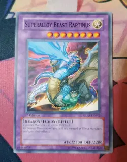 Yugioh! Superalloy Beast Raptinus - GLAS-EN042 - Common - 1st Edition LP - Image 1