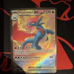 Pokemon Salamence ex 187/159 Sv09 Journey Together Double Rare EX Holo 320 HP - Image 1