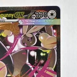 Pokemon TCG Mega Lopunny ex Me02: Phantasmal Flames Holo SIR EN 330 HP 128/094 - Image 3