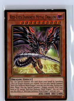Yugioh: Max Gold: El D Red-Eyes Darkn Metal Dragon (Alt Art) #MGED-EN009 1st Ed - Image 1