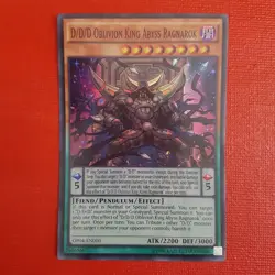 Yugioh D/D/D Oblivion King Abyss Ragnarok OP04-EN010 - Image 1