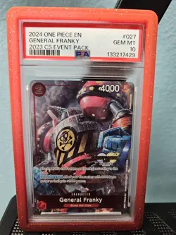 PSA 10 General Franky (CS 2023 Event Pack) One Piece Championship Promo POP 63 - Image 1