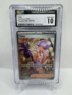 CGC 10 Tulip 2023 Paradox Rift 259/182 SIR Pokemon Card - Image 1