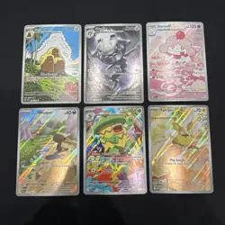 Lot Of 6 Pokemon Illustration Rare Cards All Pack Fresh - Image 1