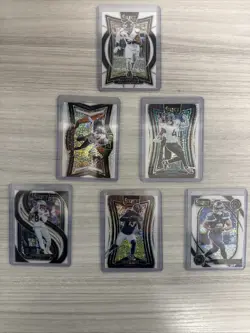 2024 select football white sparkle Lot Of 6 Cards Players Listed In Description - Image 1