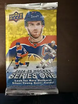 2024-25 Upper Deck Series 1 Hockey Pack NHL Trading Cards Factory Sealed Pack - Image 1
